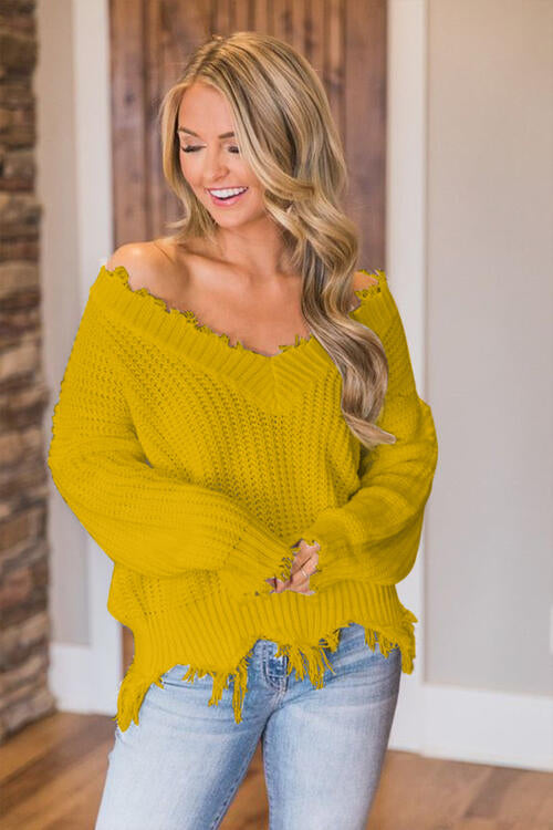 Stilla | Hem Dropped Shoulder Sweater