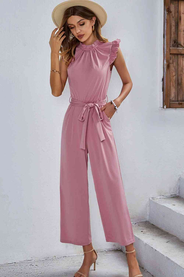Stilla | Ærme Tie Talje Jumpsuit