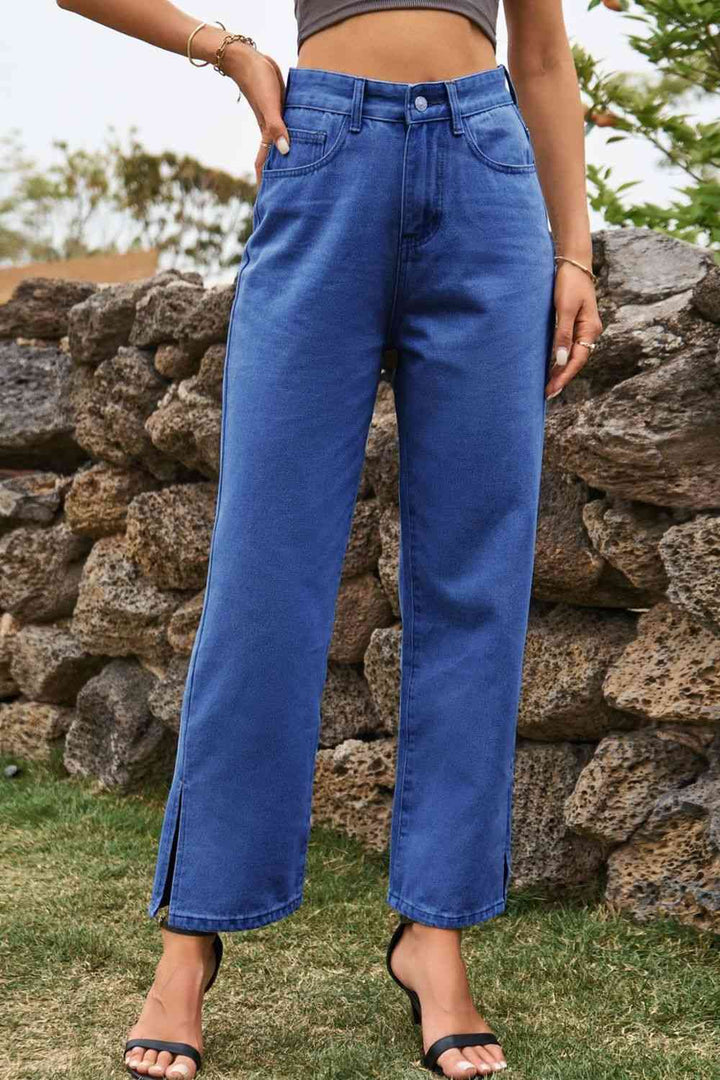 Stilla | Talje Løs Pasform Ankelskål Jeans