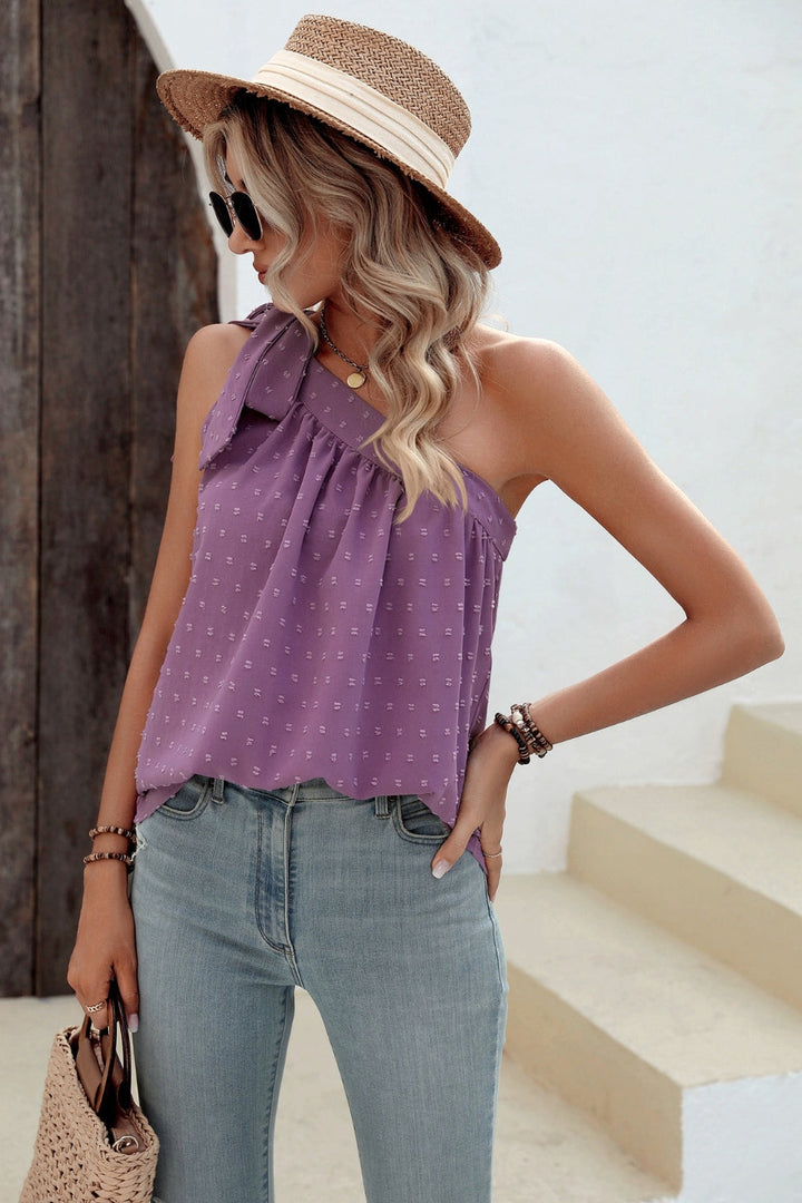 Stilla | Dot Single Shoulder Tank