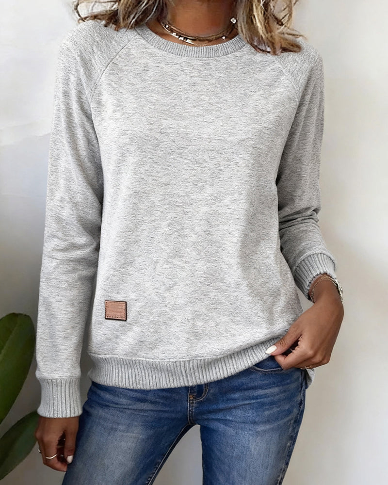 Stilla | Lækkert Sweatshirt med Rund halsudskæring