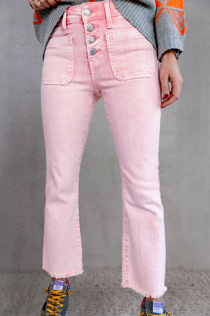 Stilla | Hem Button-Fly Jeans med Lommer
