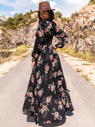 Stilla | V-Hals Split Maxi Kjole