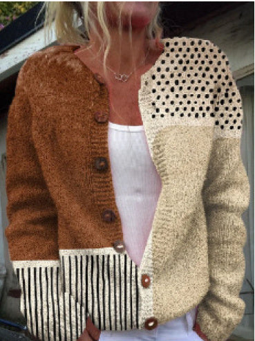 Stilla | 3D Digital Trykt Strikjakke til Dame