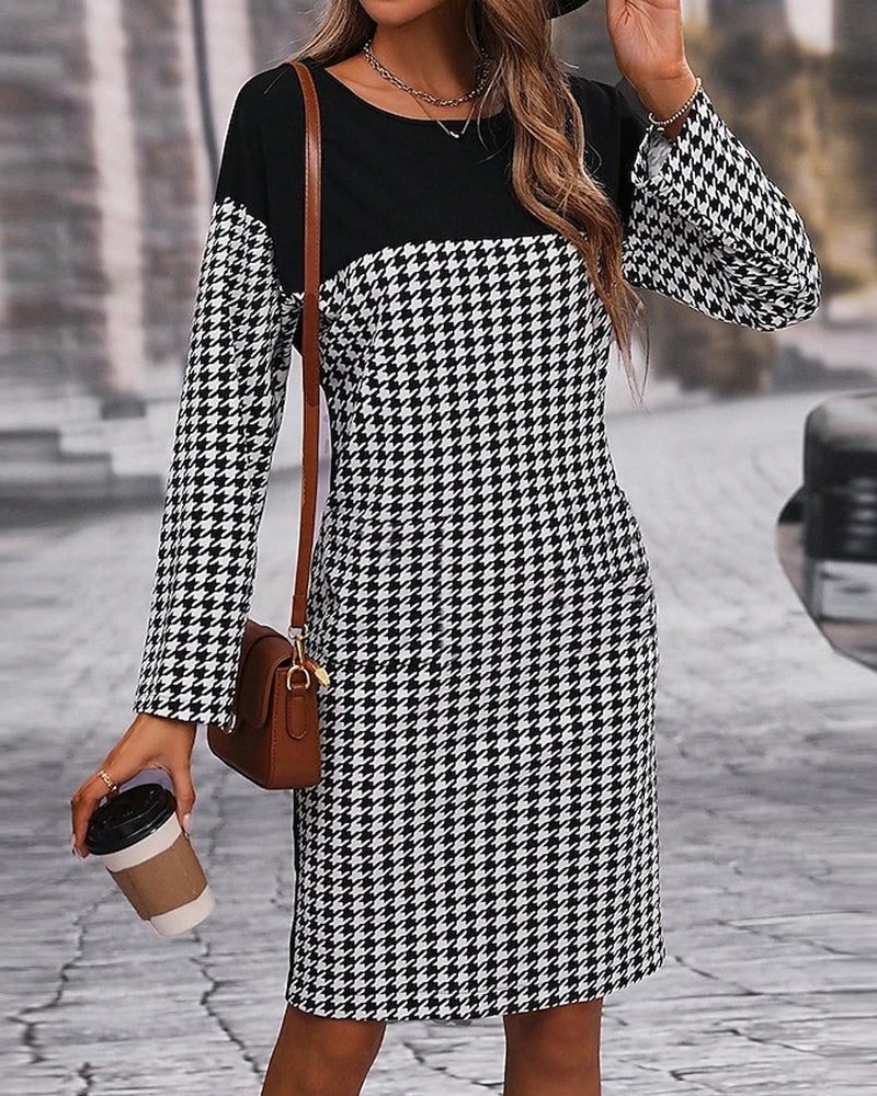 Stilla | Patchwork Hahnentritkjole