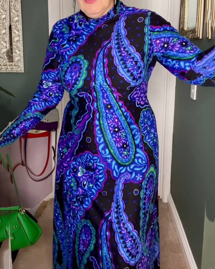 Stilla | Kjole med Paisley print