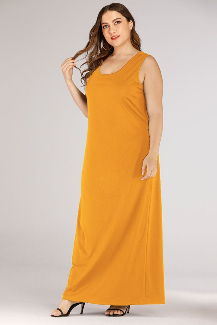 Stilla | Størrelse Scoop Neck Maxi Tankkjole