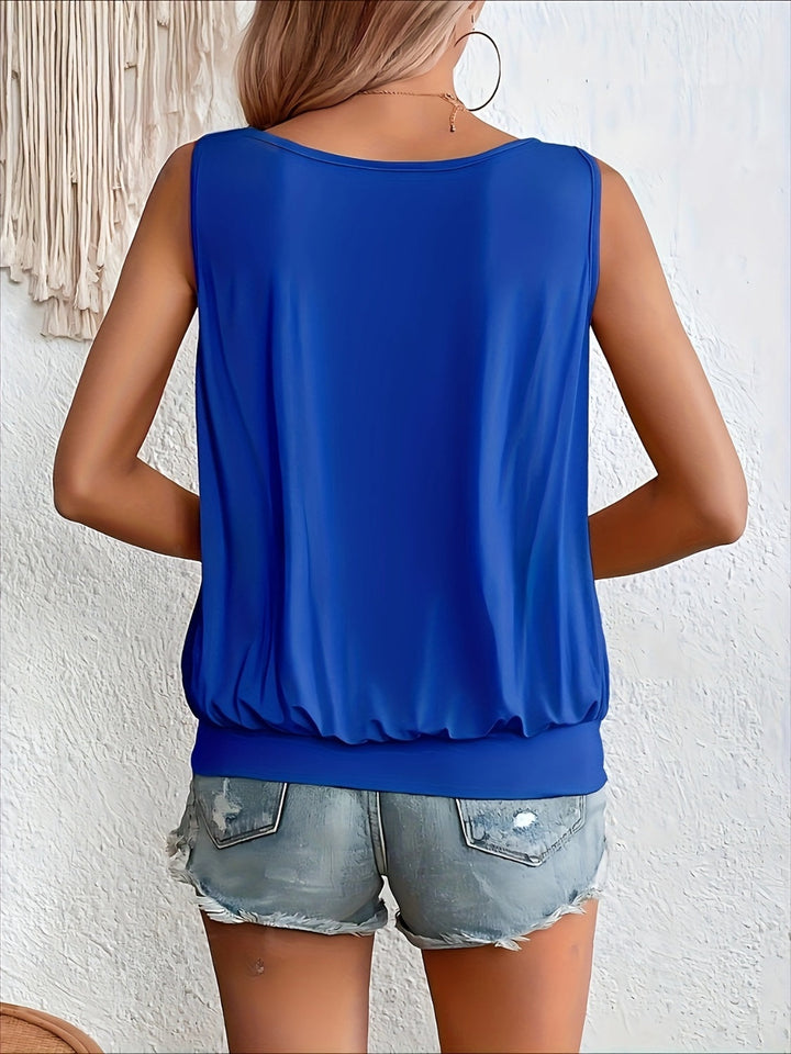 Stilla | Størrelse Rynket Scoop Hals Tank