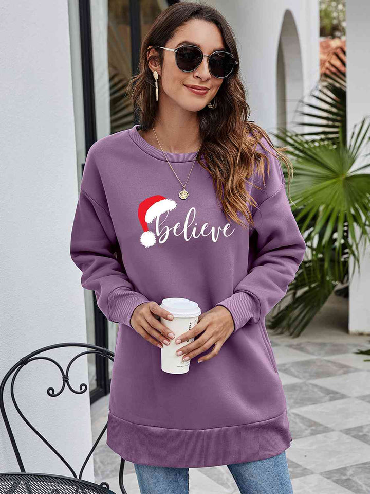 Stilla | Grafisk Tunika Sweatshirt