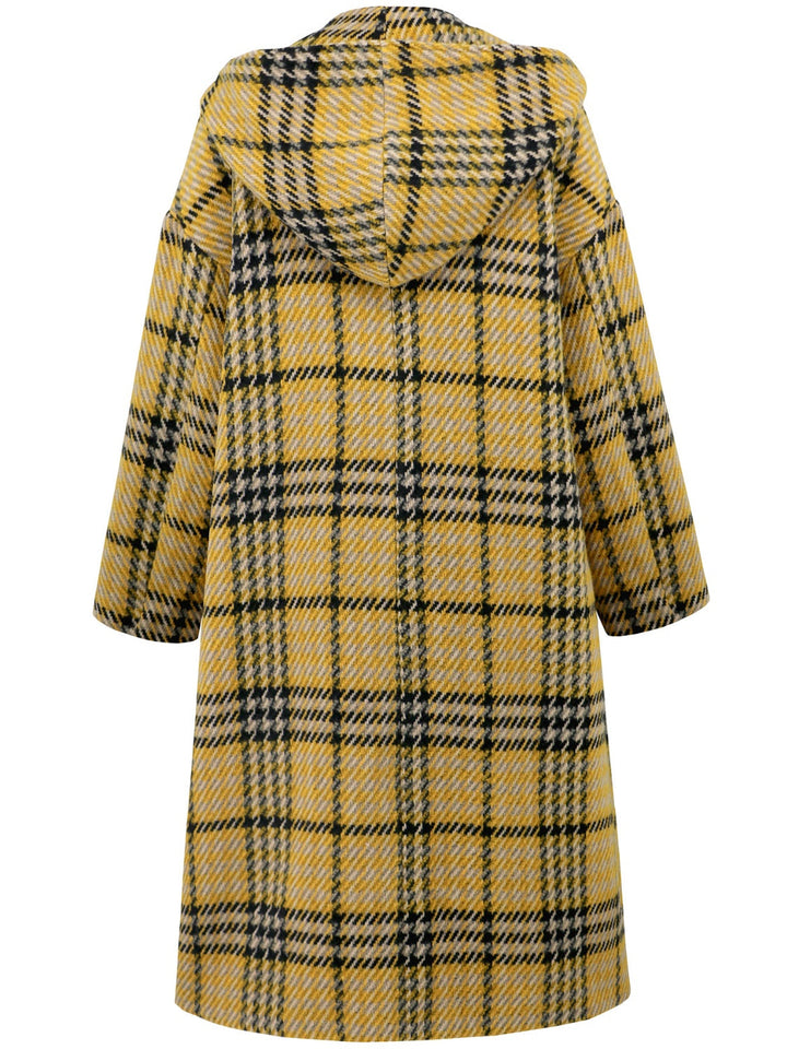 Stilla | Krydset ternet frakke med lange ærmer