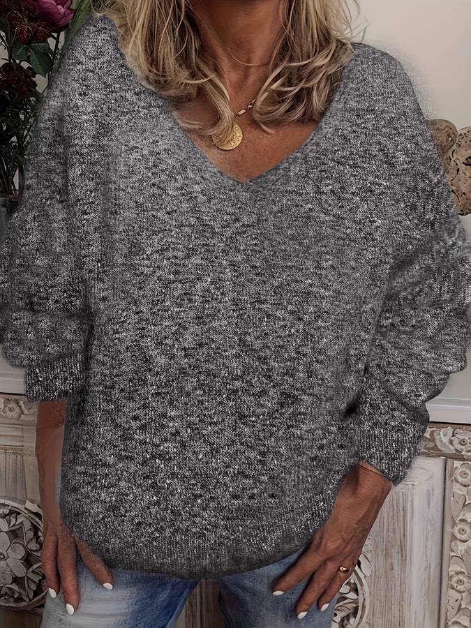 Stilla | Oversized V-Udskæring Pullover