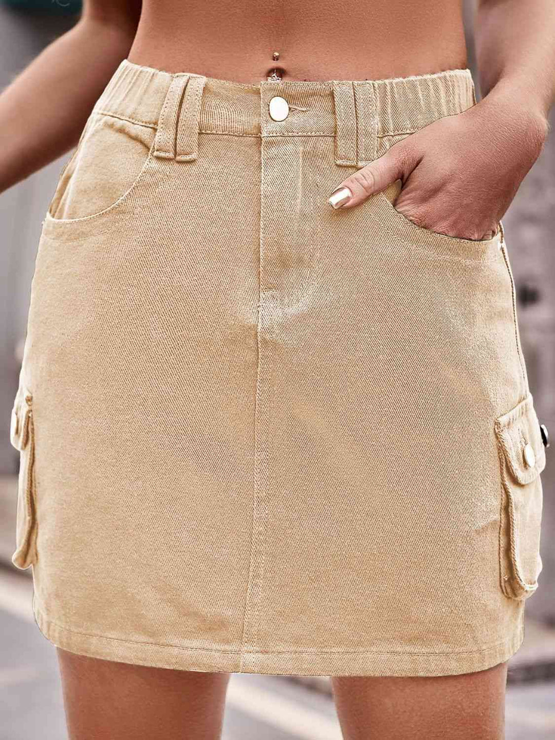 Stilla | Mini Skirt Med Lommer