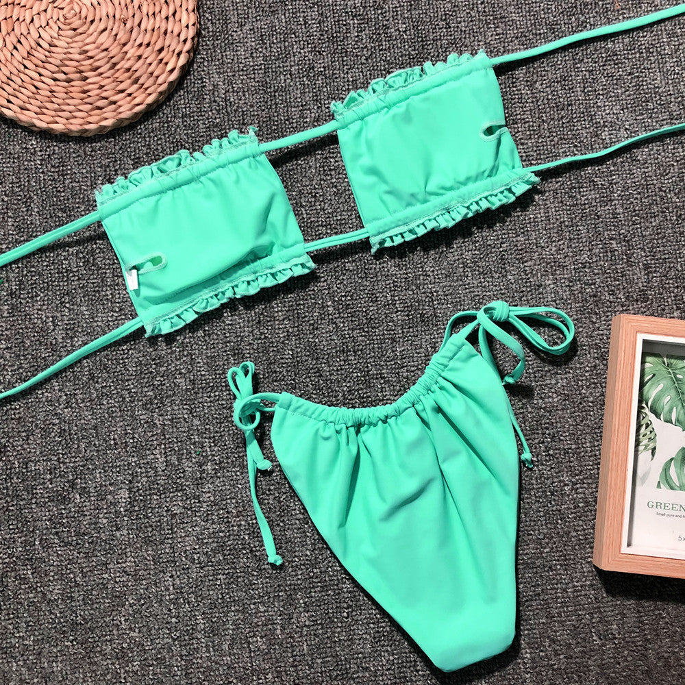 Stilla | Trim Ruched Bikini Sæt