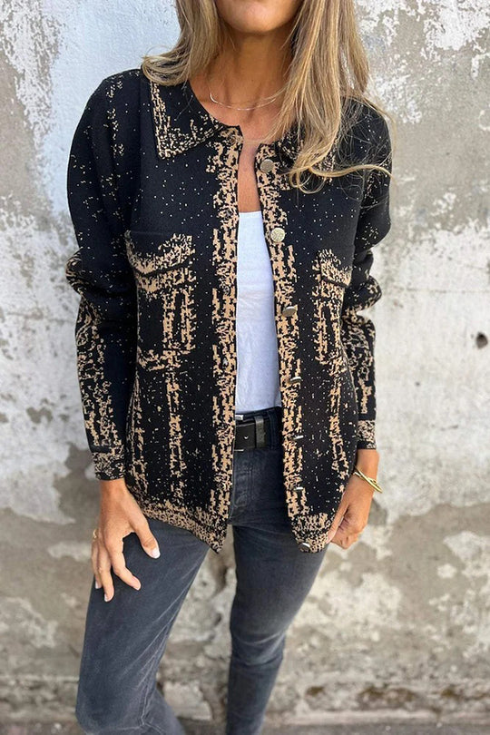 Stilla | Revers Metal Spænde Casual Loose Jakke