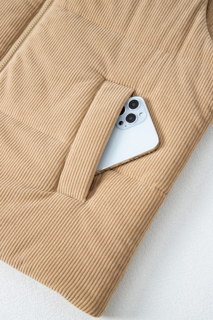 Stilla | Zip Up Turtleneck Vest Coat