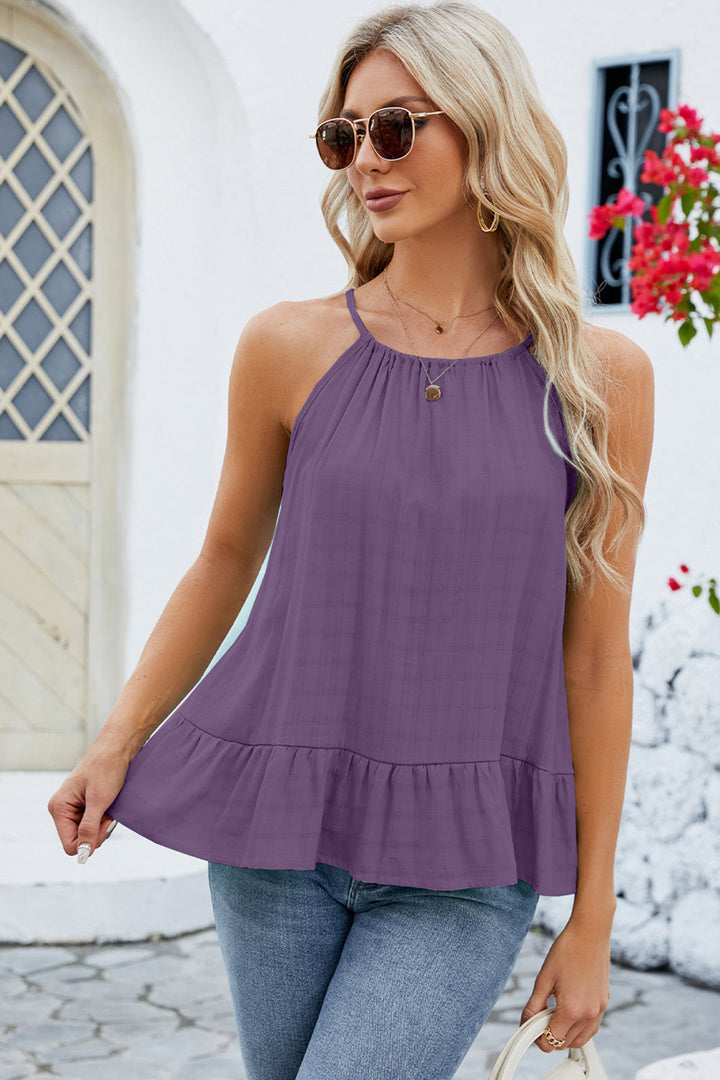 Stilla | Ruffled Rund Hals Cami