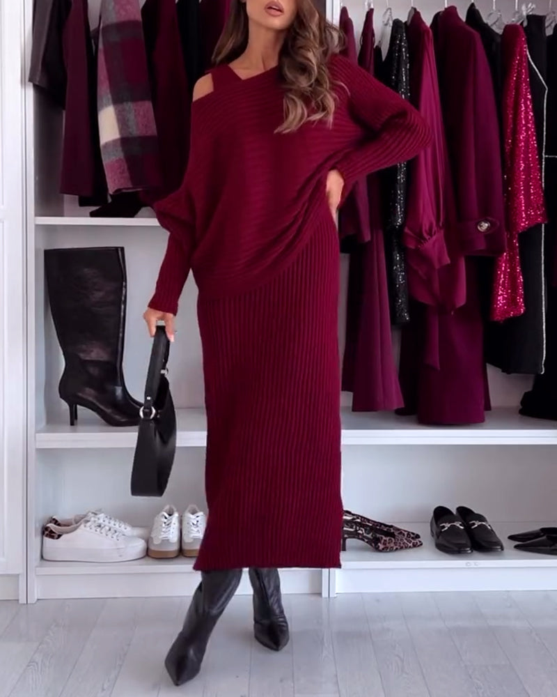 Stilla | Løs Strop Nederdel Mode Pullover