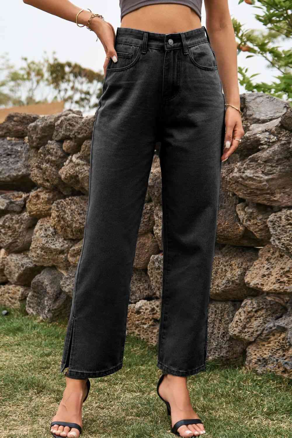 Stilla | Talje Løs Pasform Ankelskål Jeans