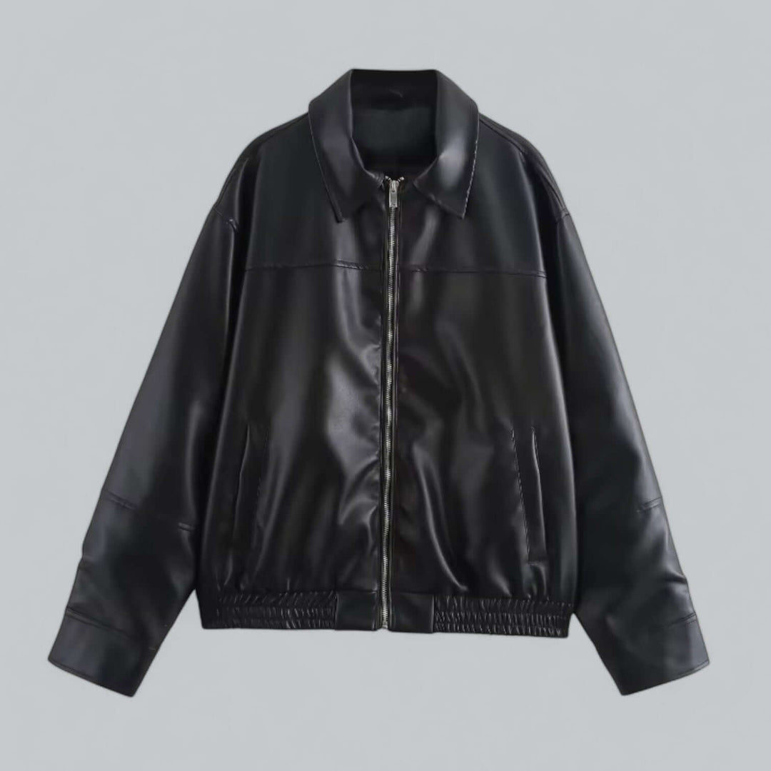 Stilla | Dame Vintage Stil Kunstlæderjakke