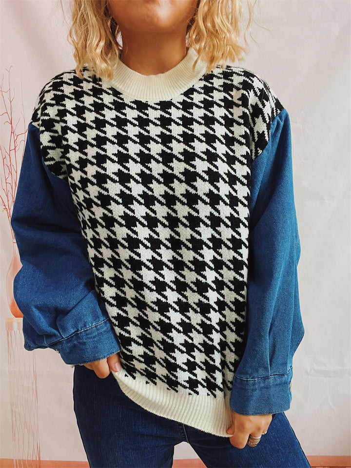 Stilla | Denim Ærme Sweatshirt