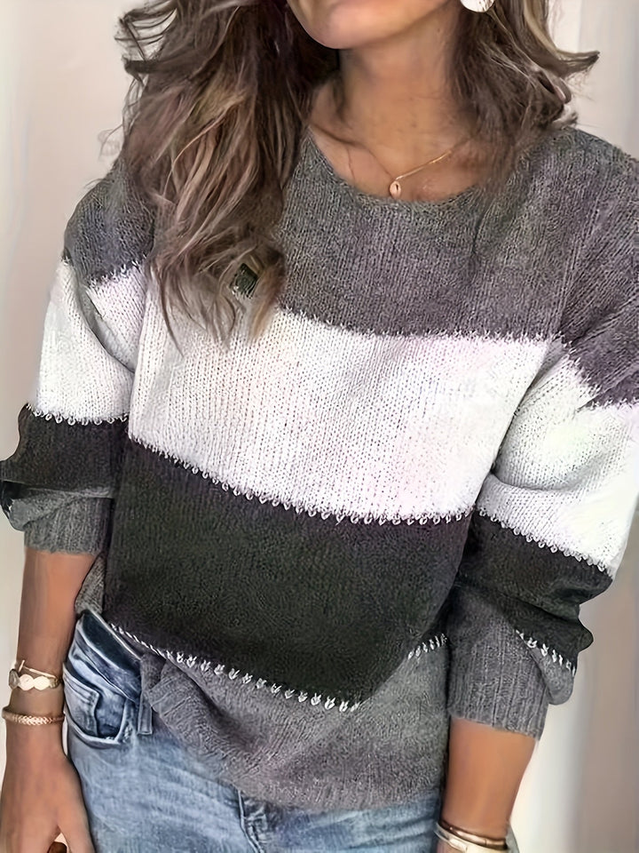 Stilla | Farveblok sweatshirt