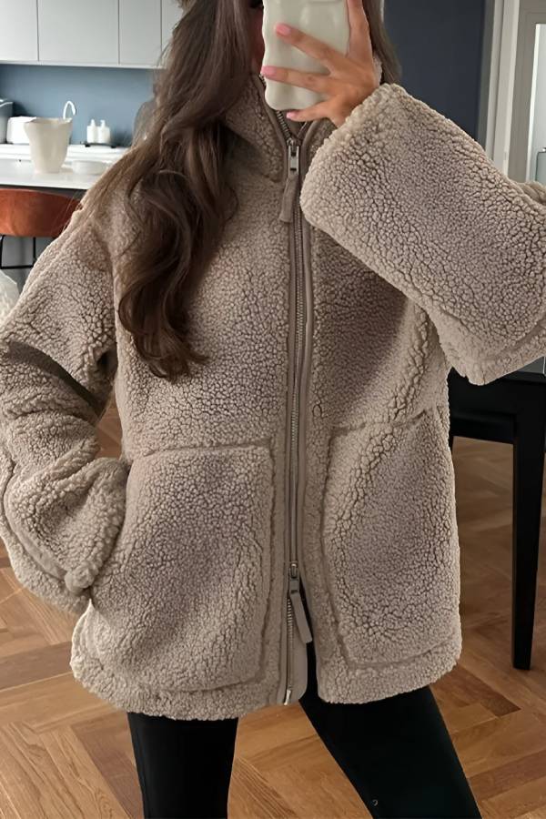 Stilla | Full-Zip Teddy-Jakke