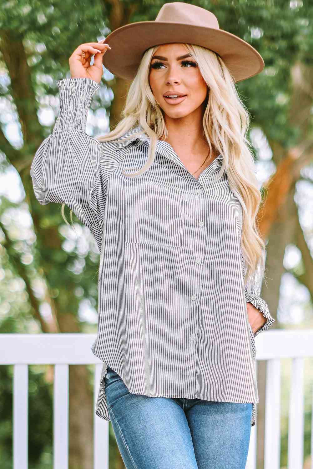 Stilla | Lantern Sleeve Krave Skjorte