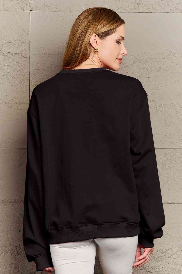 Stilla | Love Fuldt Størrelse Snefnug Juletræ Grafisk Sweatshirt