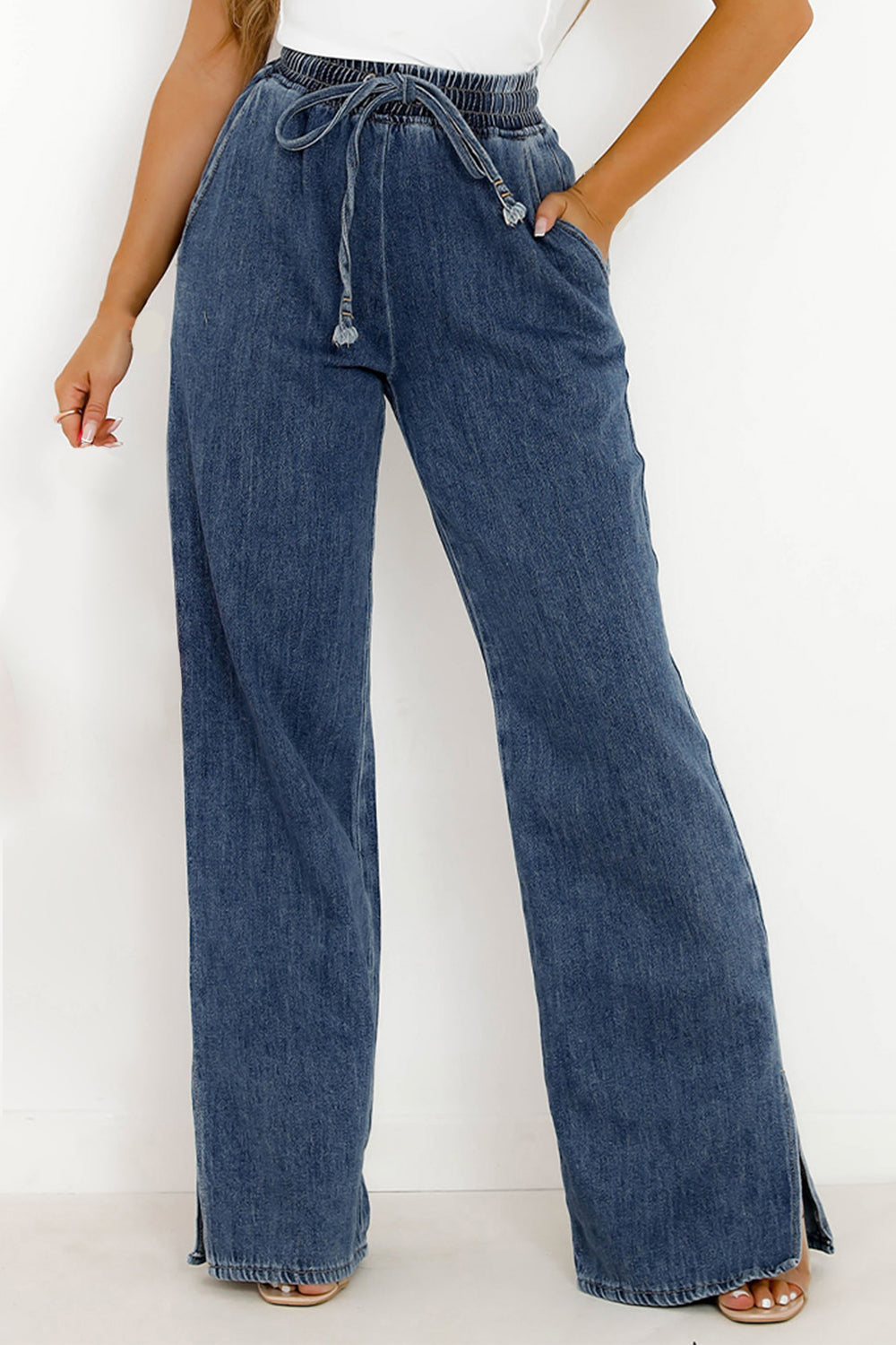 Stilla | Bredde Ben Jeans Med Lommer