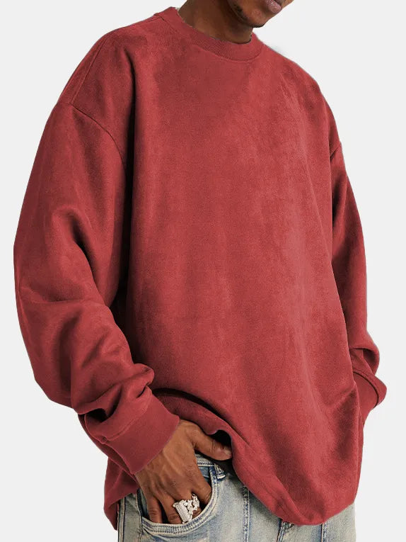 Stilla | Klassisk Suede-Pullover til Mænd