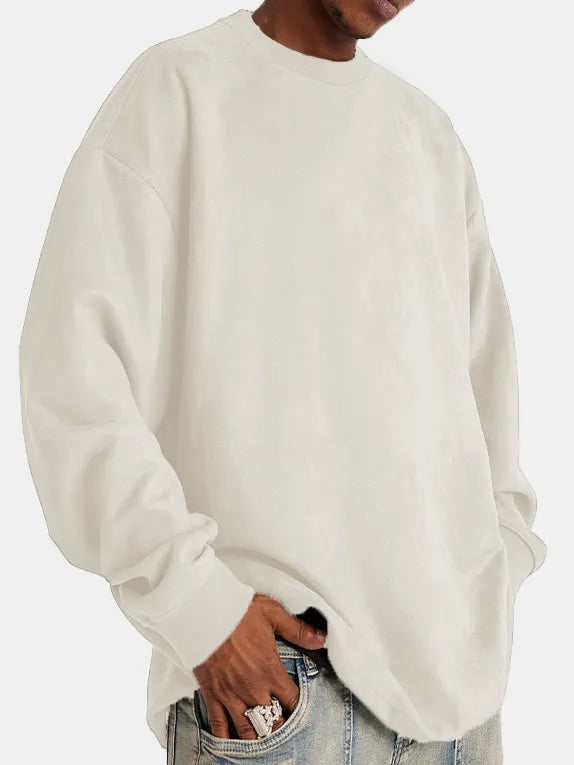 Stilla | Klassisk Suede-Pullover til Mænd