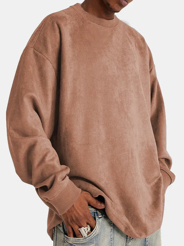 Stilla | Klassisk Suede-Pullover til Mænd