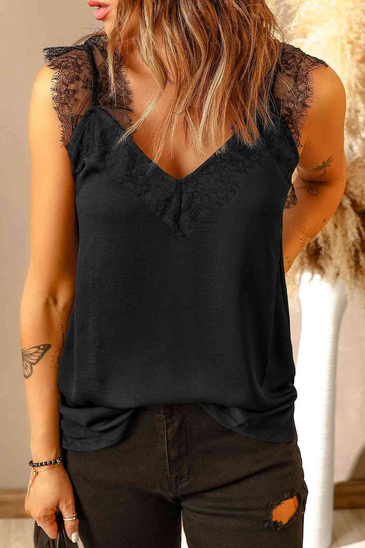 Stilla | Trim Spliced Lace Tank
