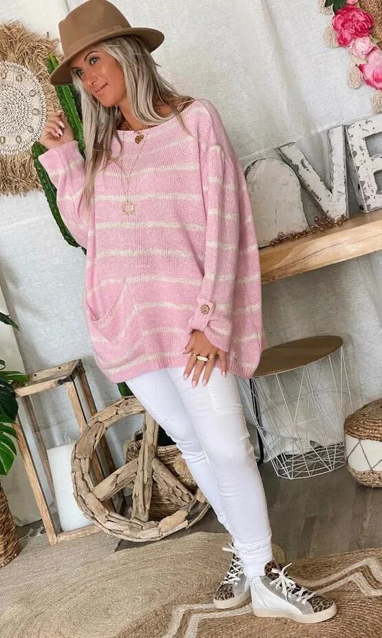 Stilla | Smart Stribet Pullover