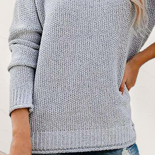 Stilla | Nakke Droppet Skulder Langærmet Sweater