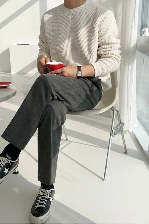 Stilla | Elegant Ribbet Pullover til Mænd