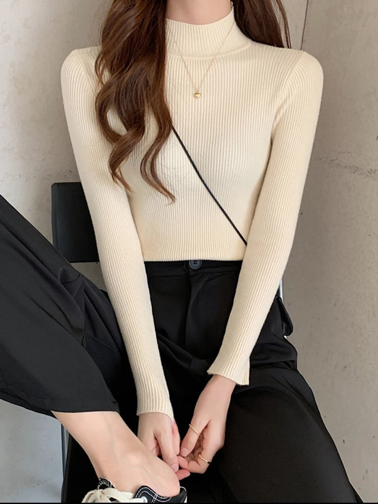 Stilla | Cozy Ribbet Uld Sweater til Kvinder