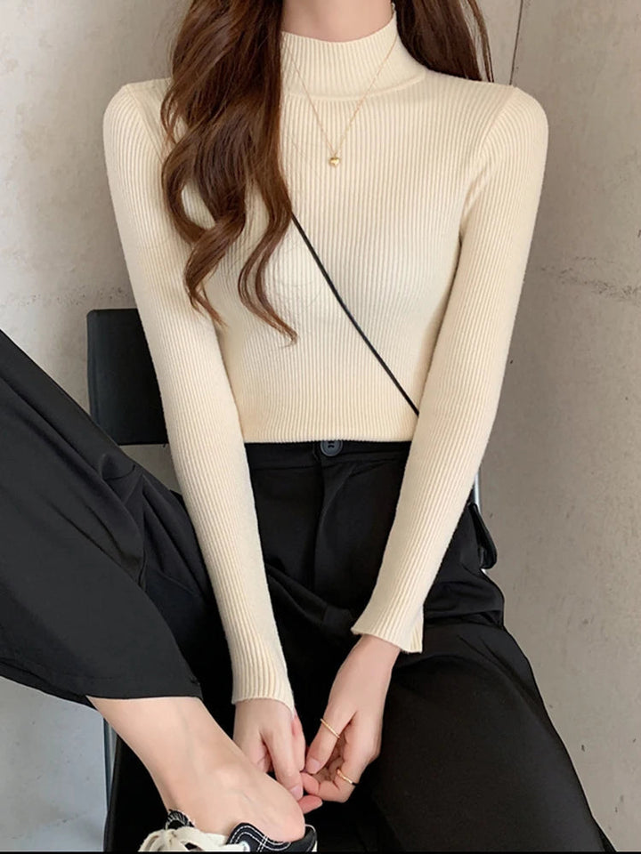 Stilla | Cozy Ribbet Uld Sweater til Kvinder