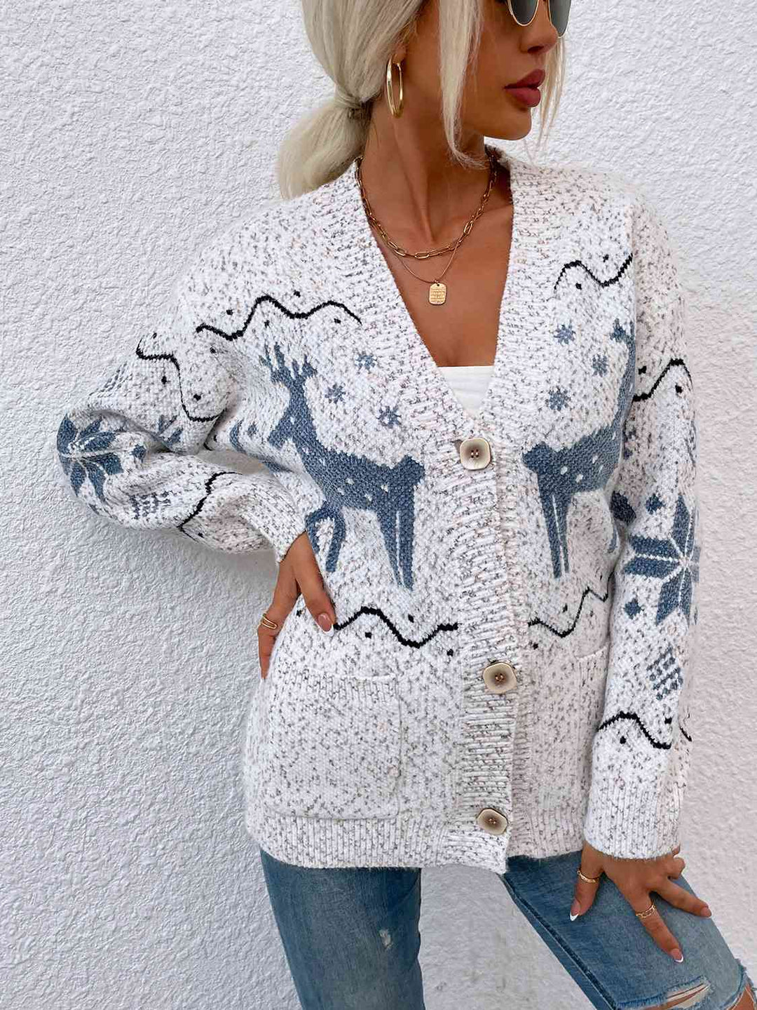 Stilla | Knappende Cardigan Med Lommer