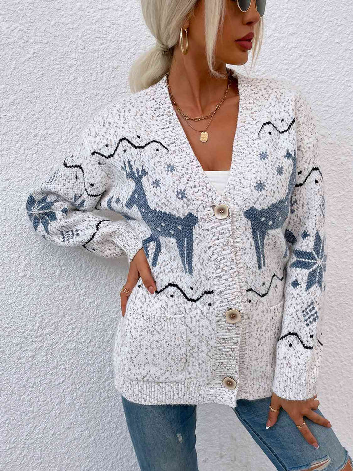 Stilla | Knappende Cardigan Med Lommer