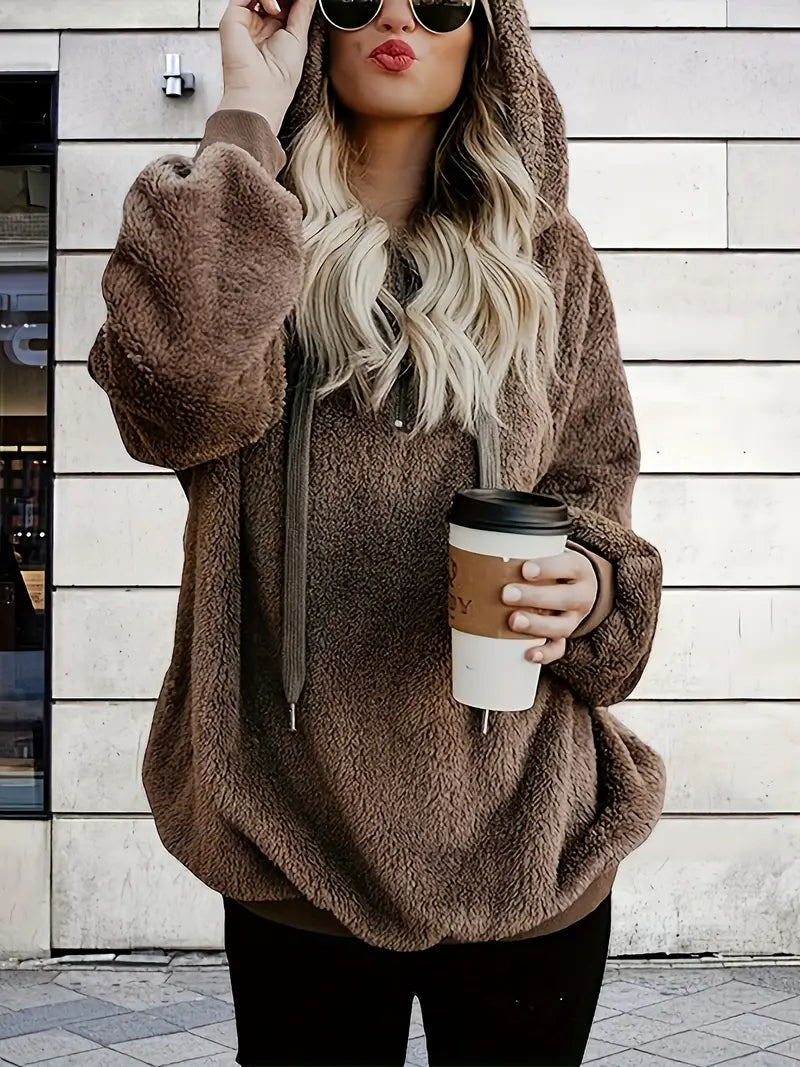 Stilla | Behagelig Og Løs Fleece-sweater Med Lange Ærmer