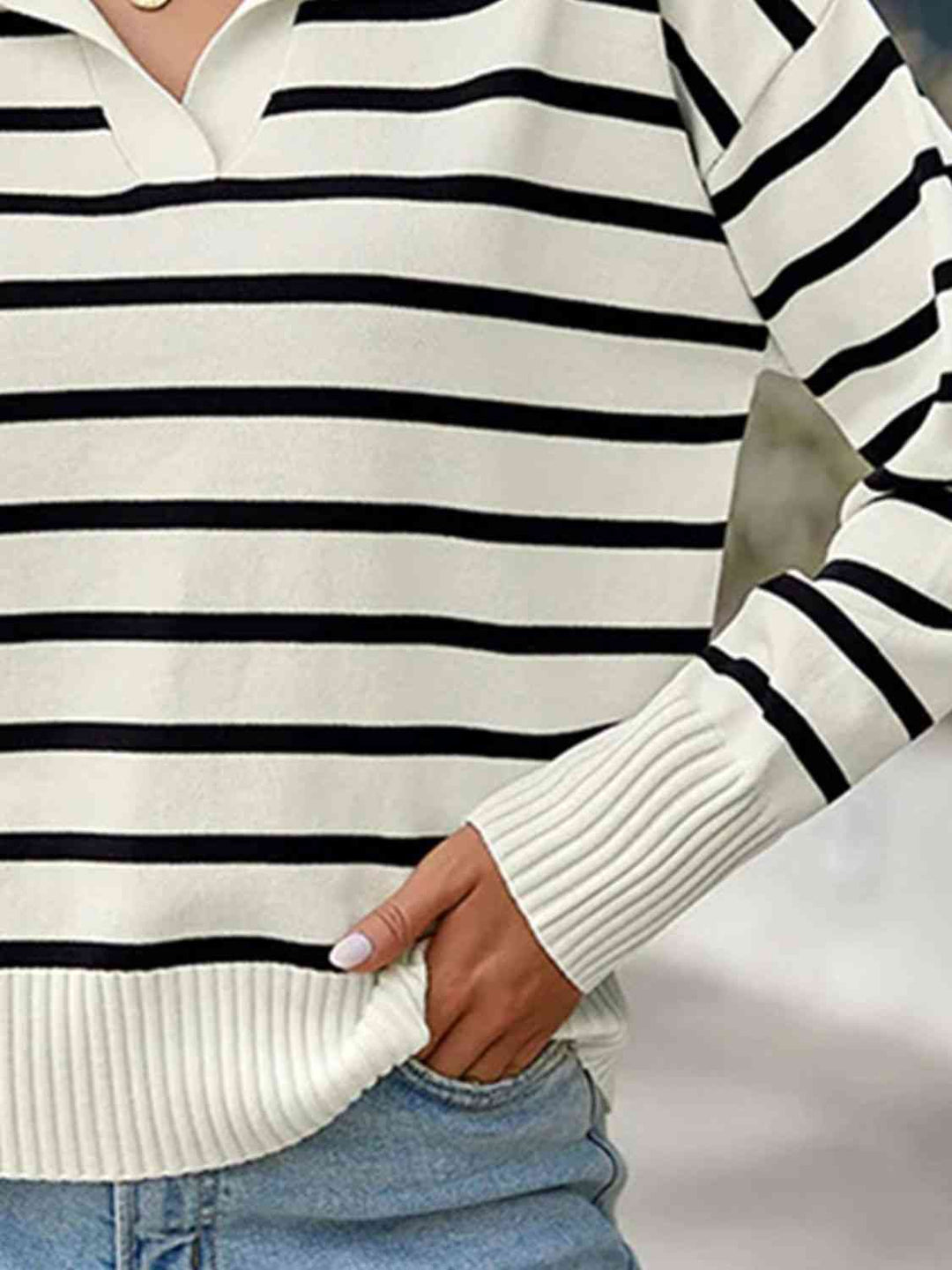 Stilla | Kravehals Strik Top