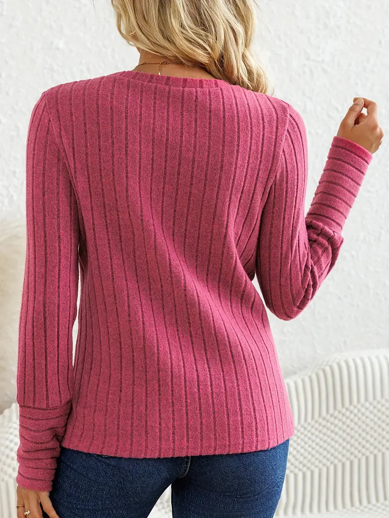 Stilla | Casual Top Med Lange Ærmer