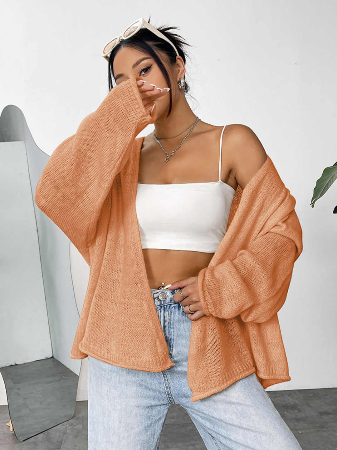 Stilla | Front Drop Skulder Cardigan