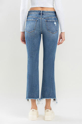 Stilla | Mid Rise Frayed Hem Jeans