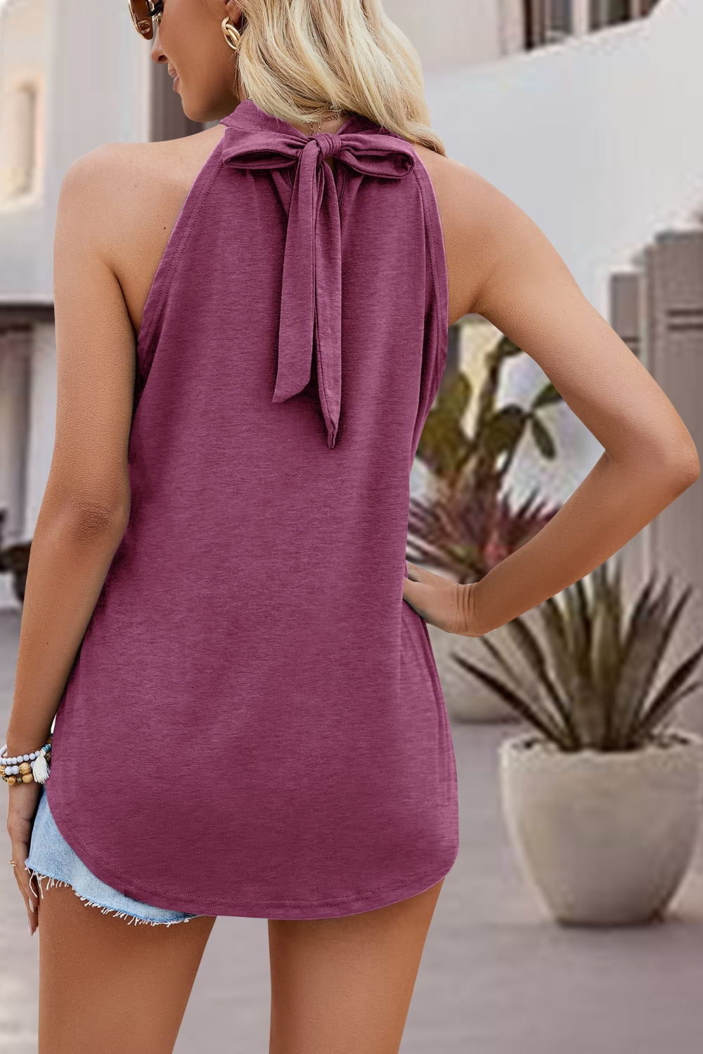 Stilla | Cutout Græsk Neck Tank