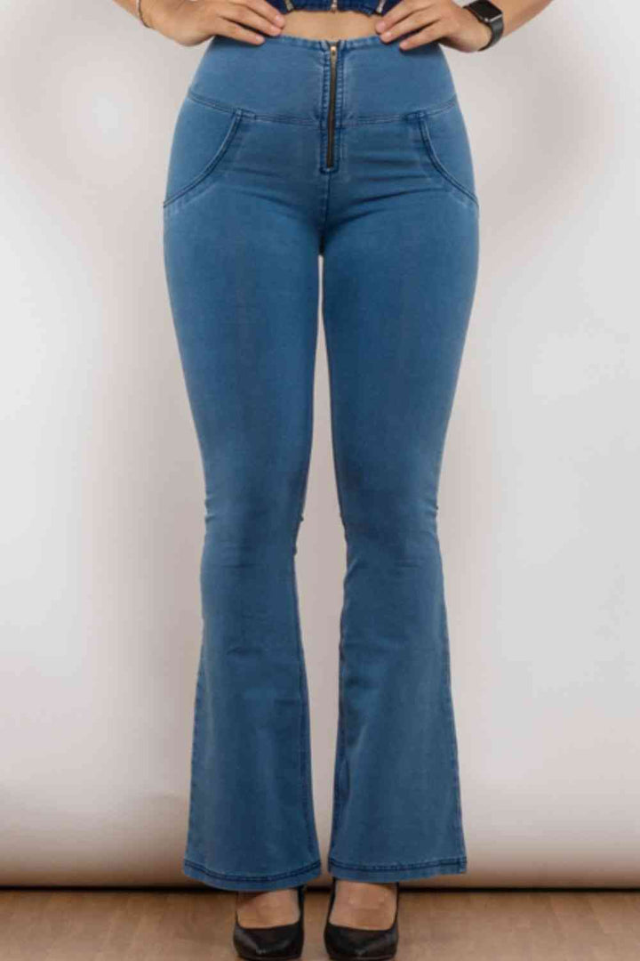 Stilla | Detaljeret Flare Lange Jeans