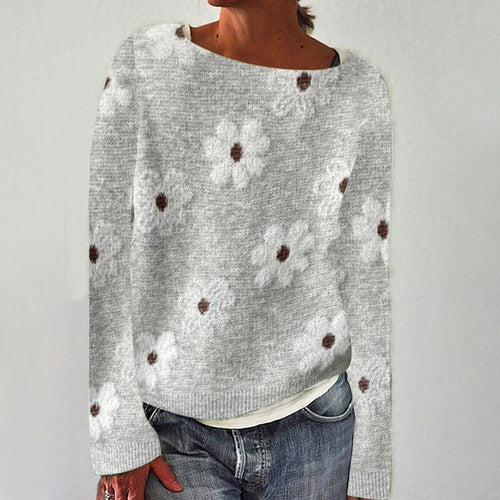 Stilla | Trend Pullover Med Tryk og Lange Ærmer