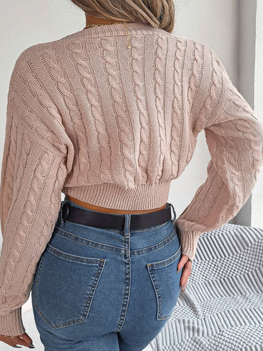 Stilla | Kabelstrik V-hals Sweater