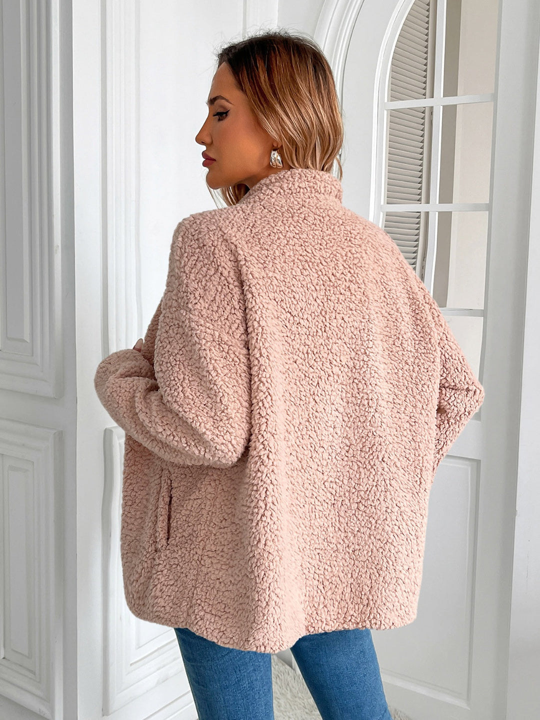 Stilla | Lane Zip Up Langærmet Fuzzy Jakke